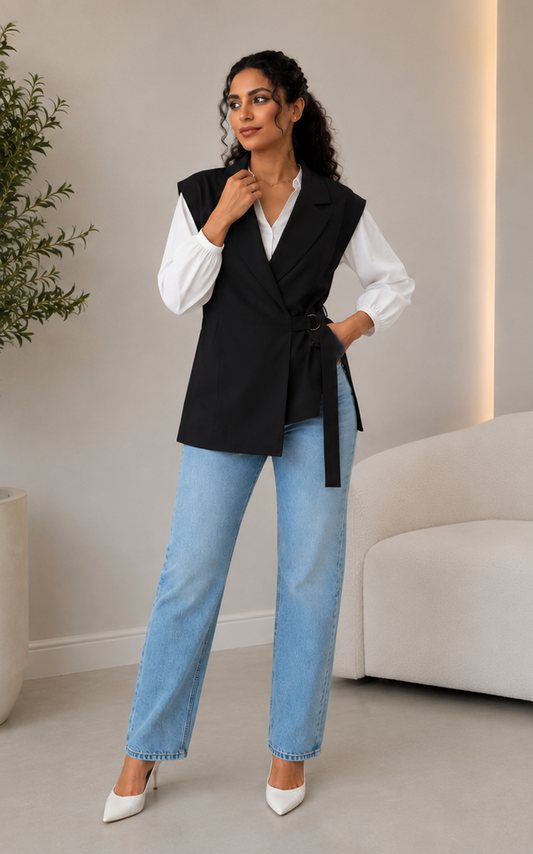 Noir Wrap Vest