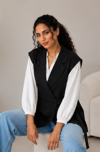Noir Wrap Vest