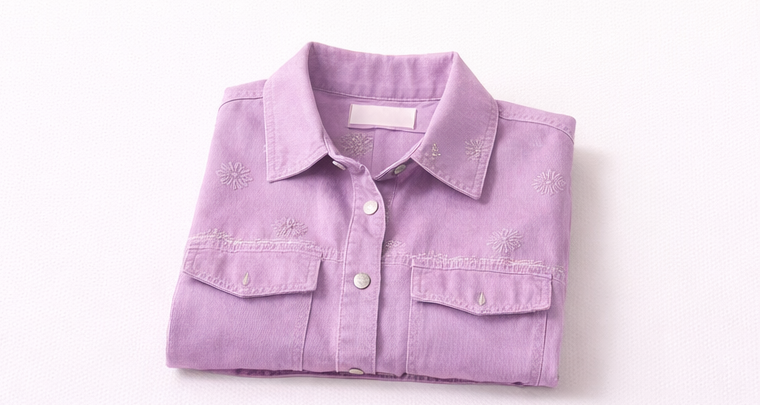 Lilac Denim Jacket