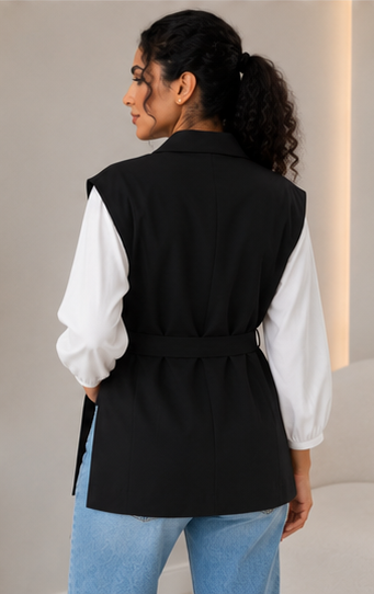 Noir Wrap Vest