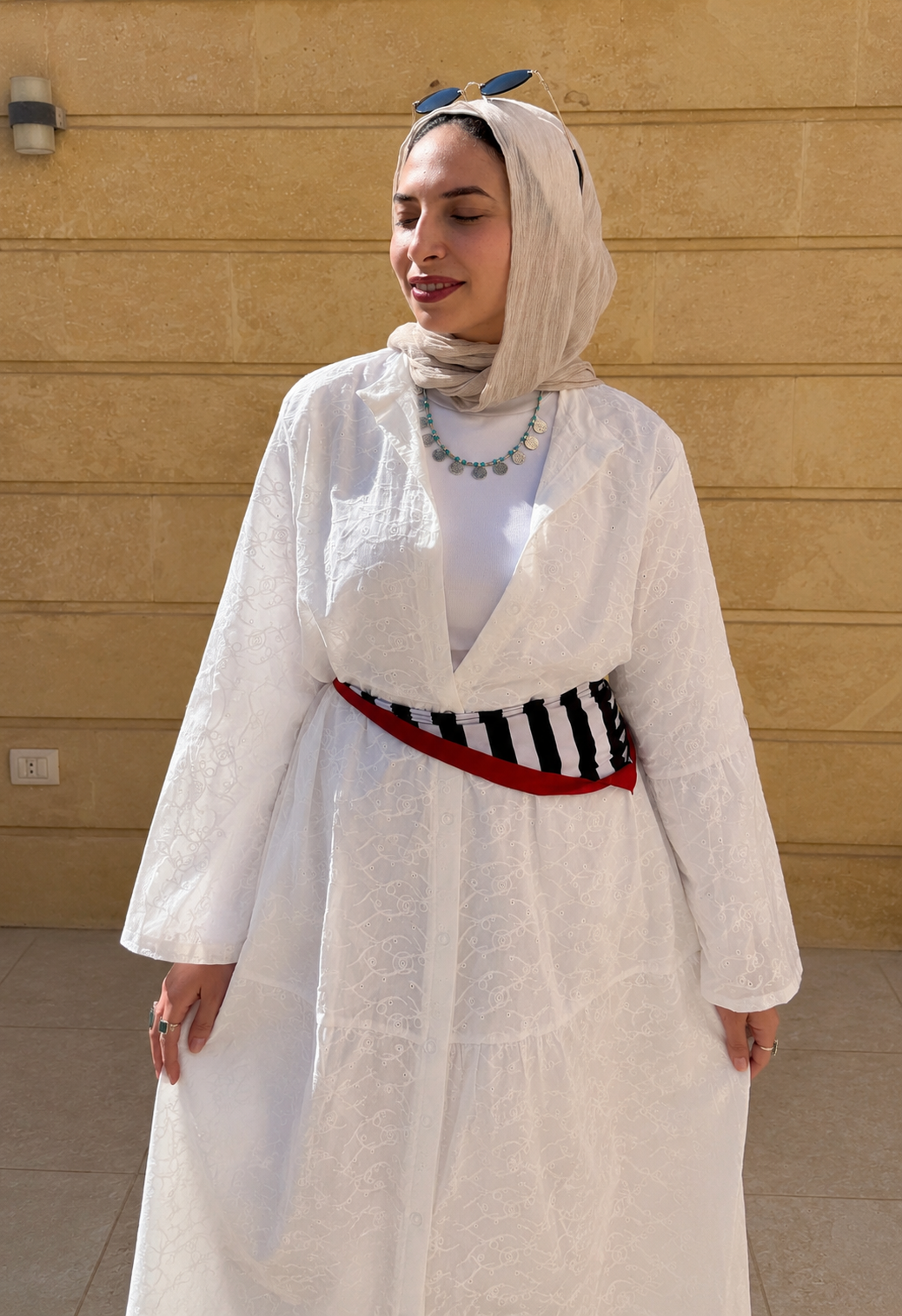 Noor White Dress