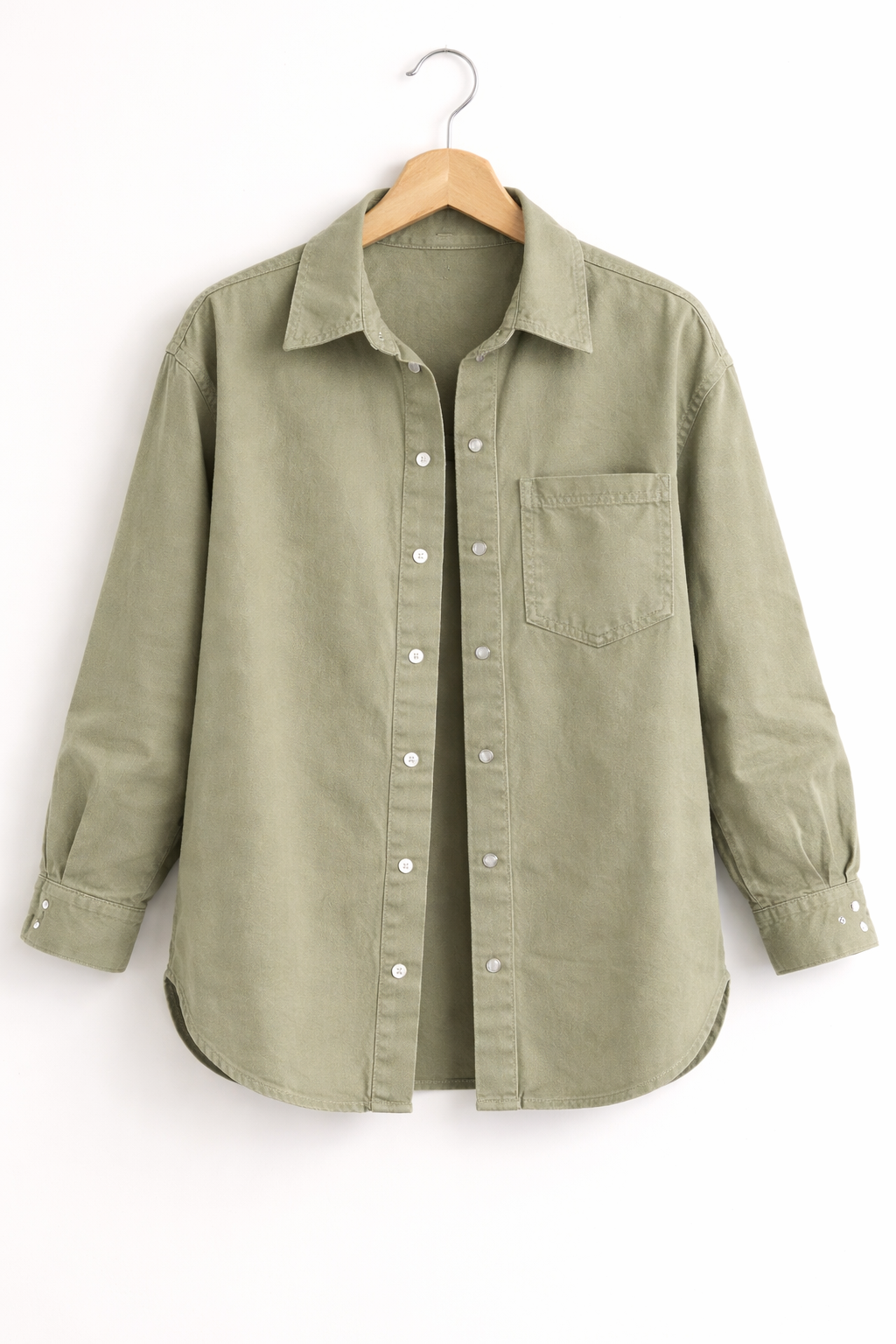 Olive Relaxed Overshirt