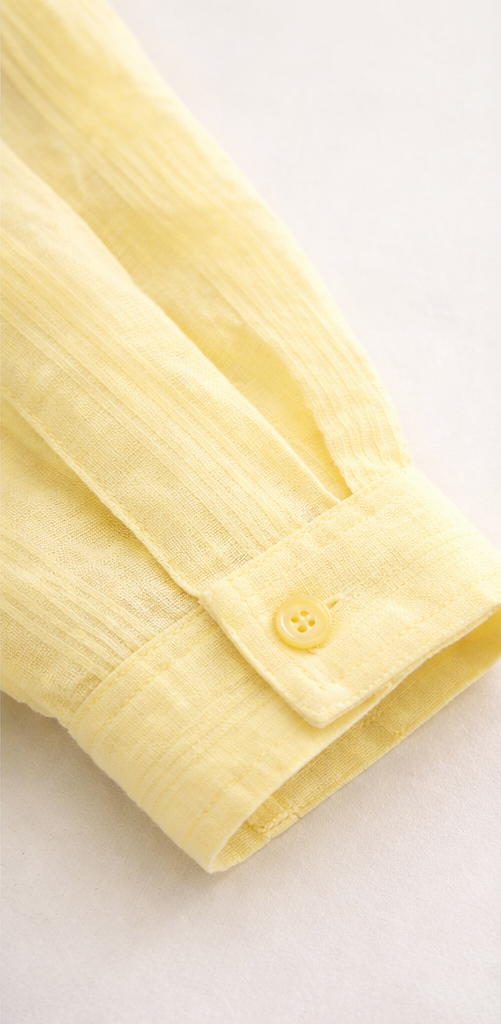 Yellow Textured Blouse