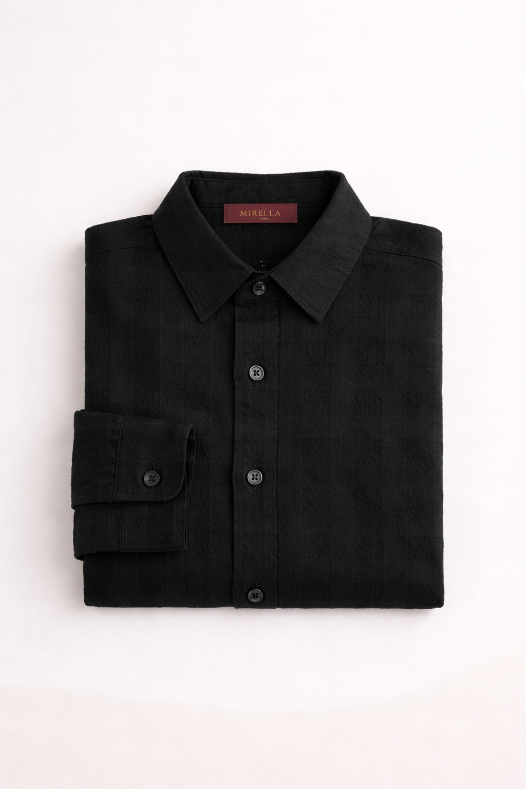 Black Textured Blouse