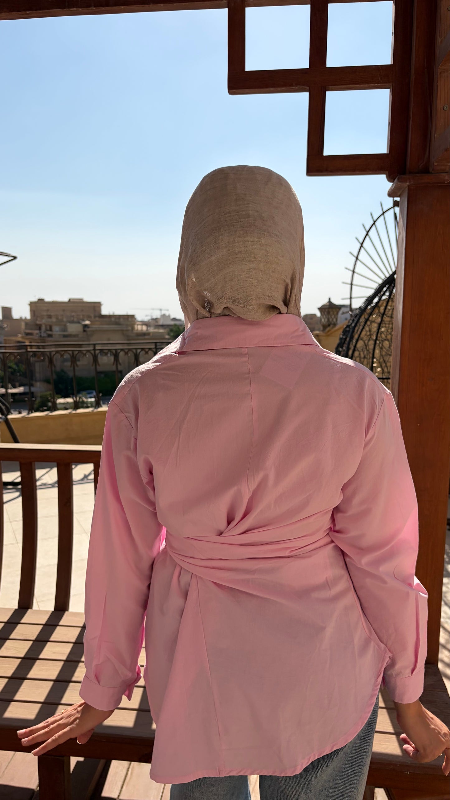 Blush Wrap Shirt