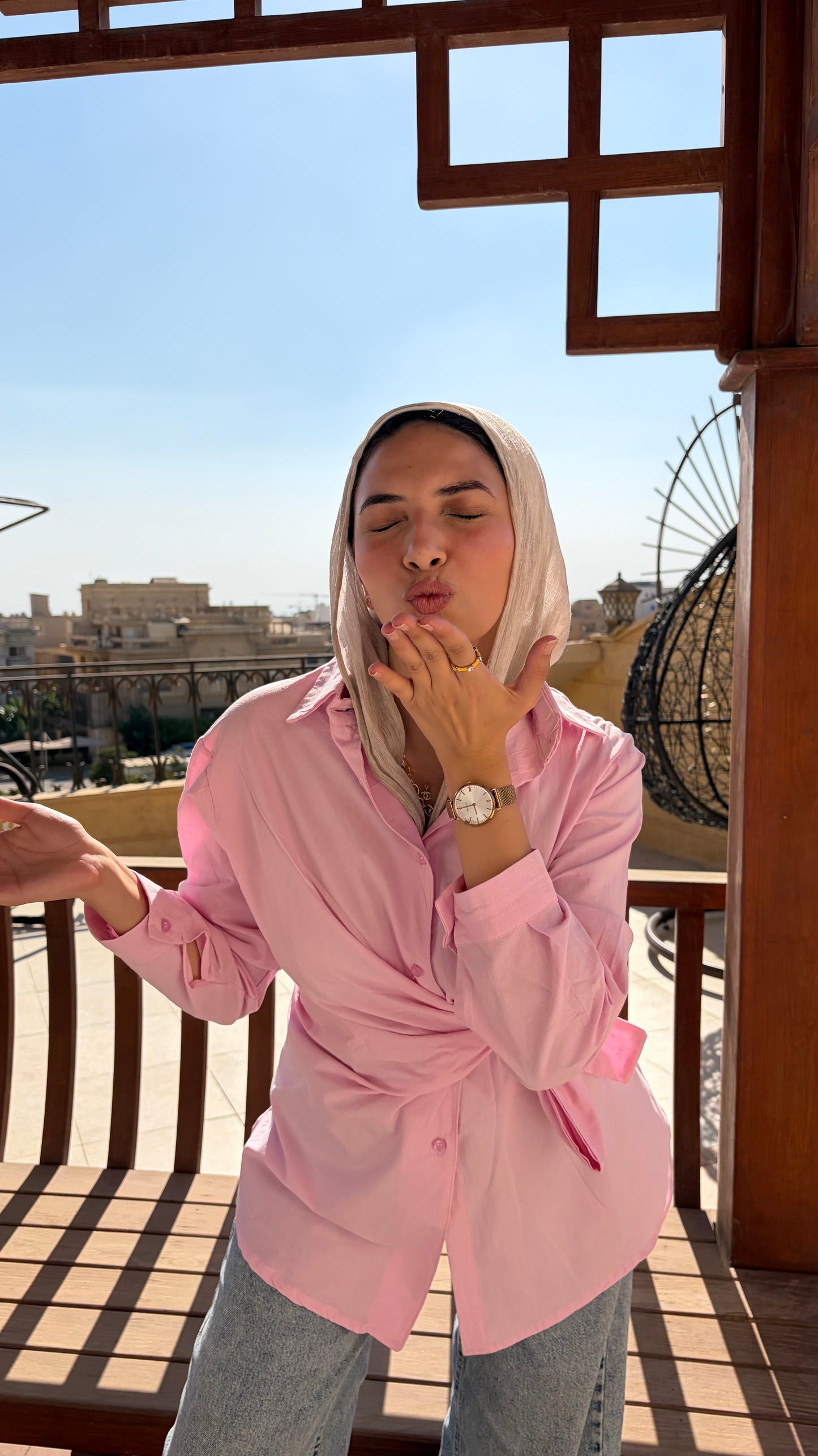 Blush Wrap Shirt