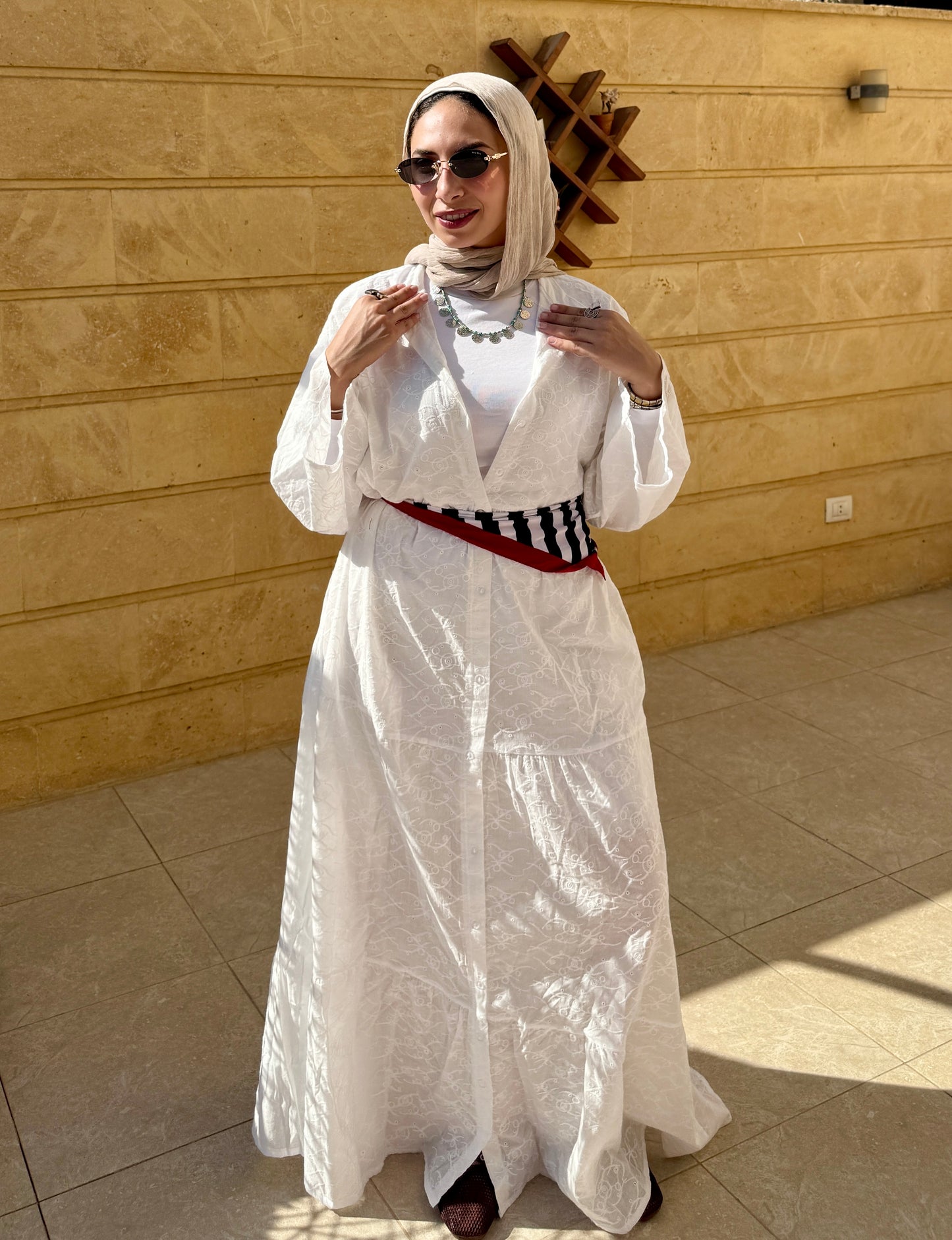 Noor White Dress